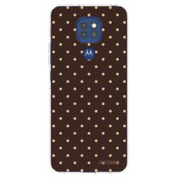 Átlátszó szilikon tok az alábbi mobiltelefonokra Motorola Moto G9 Play - Vanilla Dots & Chocolate