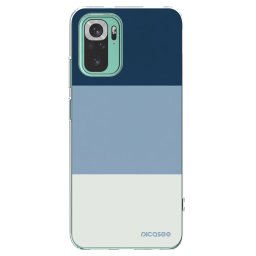 Átlátszó szilikon tok az alábbi mobiltelefonokra Xiaomi Redmi Note 10 Pro - Coastal Blue