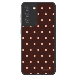 ULTIMATE CASE Samsung Galaxy S21 5G G991B - készülékre - Peach Dots & Chocolate