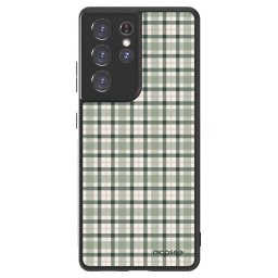 ULTIMATE CASE Samsung Galaxy S21 Ultra 5G G998B - készülékre - Sage Tartan