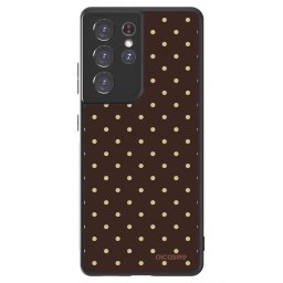 ULTIMATE CASE Samsung Galaxy S21 Ultra 5G G998B - készülékre - Vanilla Dots & Chocolate