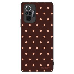 ULTIMATE CASE Xiaomi Redmi Note 10 Pro - készülékre - Peach Dots & Chocolate