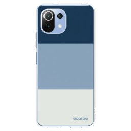 Átlátszó szilikon tok az alábbi mobiltelefonokra Xiaomi Mi 11 Lite - Coastal Blue