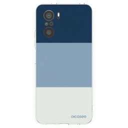 Átlátszó szilikon tok az alábbi mobiltelefonokra Xiaomi Poco F3 - Coastal Blue