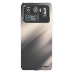 Átlátszó szilikon tok az alábbi mobiltelefonokra Xiaomi Mi 11 Ultra - Smoky Beige