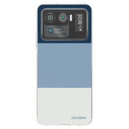 Átlátszó szilikon tok az alábbi mobiltelefonokra Xiaomi Mi 11 Ultra - Coastal Blue