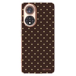 Átlátszó szilikon tok az alábbi mobiltelefonokra Huawei Nova 9 - Vanilla Dots & Chocolate