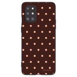 Fekete szilikon tok az alábbi mobiltelefonokra OnePlus 8T - Peach Dots & Chocolate