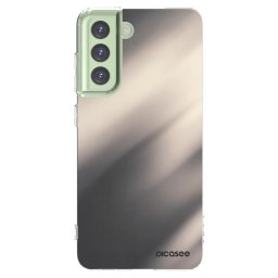 Átlátszó szilikon tok az alábbi mobiltelefonokra Samsung Galaxy S21 FE 5G - Smoky Beige