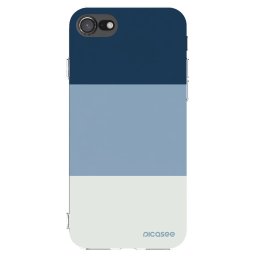 Átlátszó szilikon tok az alábbi mobiltelefonokra Apple iPhone SE 2022 - Coastal Blue