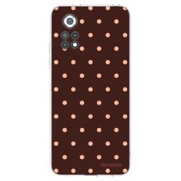 Átlátszó szilikon tok az alábbi mobiltelefonokra Xiaomi Poco X4 Pro 5G - Peach Dots & Chocolate