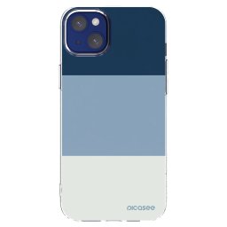 Átlátszó szilikon tok az alábbi mobiltelefonokra Apple iPhone 14 Plus - Coastal Blue