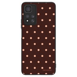 ULTIMATE CASE Xiaomi Redmi Note 11 Pro+ 5G - készülékre - Peach Dots & Chocolate