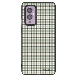 Fekete szilikon tok az alábbi mobiltelefonokra OnePlus 9 - Sage Tartan