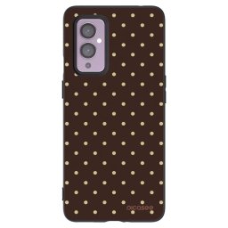 Fekete szilikon tok az alábbi mobiltelefonokra OnePlus 9 - Vanilla Dots & Chocolate