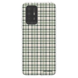 Átlátszó szilikon tok az alábbi mobiltelefonokra OPPO A94 5G - Sage Tartan