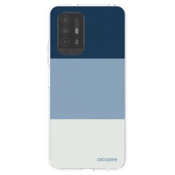 Átlátszó szilikon tok az alábbi mobiltelefonokra OPPO A94 5G - Coastal Blue