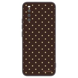 Fekete szilikon tok az alábbi mobiltelefonokra Sony Xperia 10 III - Vanilla Dots & Chocolate