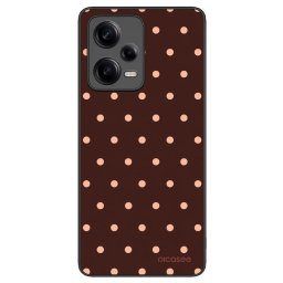 ULTIMATE CASE Xiaomi Redmi Note 12 Pro+ 5G - készülékre - Peach Dots & Chocolate