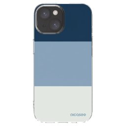 Átlátszó szilikon tok az alábbi mobiltelefonokra Apple iPhone 15 - Coastal Blue