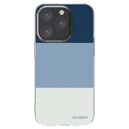 Átlátszó szilikon tok az alábbi mobiltelefonokra Apple iPhone 15 Pro - Coastal Blue