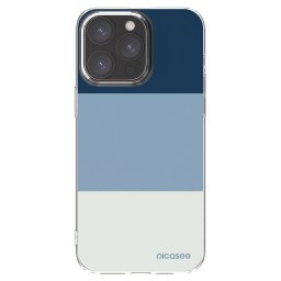 Átlátszó szilikon tok az alábbi mobiltelefonokra Apple iPhone 15 Pro Max - Coastal Blue