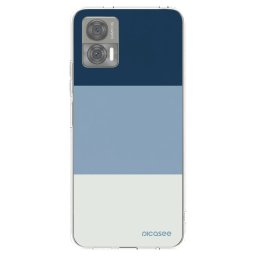 Átlátszó szilikon tok az alábbi mobiltelefonokra Motorola Edge 30 Neo - Coastal Blue