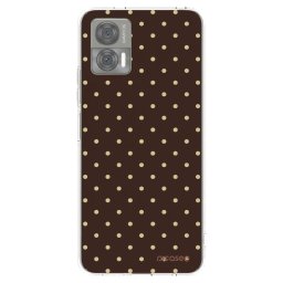 Átlátszó szilikon tok az alábbi mobiltelefonokra Motorola Edge 30 Neo - Vanilla Dots & Chocolate