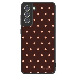 ULTIMATE CASE PowerShare Samsung Galaxy S21 FE 5G - készülékre - Peach Dots & Chocolate