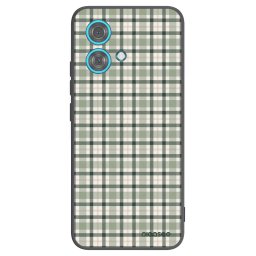 Fekete szilikon tok az alábbi mobiltelefonokra Motorola Edge 40 Neo - Sage Tartan
