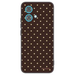 Fekete szilikon tok az alábbi mobiltelefonokra Motorola Edge 40 Neo - Vanilla Dots & Chocolate