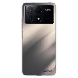 Átlátszó szilikon tok az alábbi mobiltelefonokra Xiaomi Poco X6 Pro - Smoky Beige