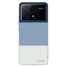 Átlátszó szilikon tok az alábbi mobiltelefonokra Xiaomi Poco X6 Pro - Coastal Blue