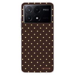 Átlátszó szilikon tok az alábbi mobiltelefonokra Xiaomi Poco X6 Pro - Vanilla Dots & Chocolate