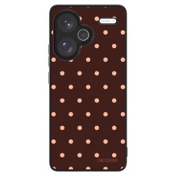 ULTIMATE CASE Xiaomi Redmi Note 13 Pro+ 5G - készülékre - Peach Dots & Chocolate