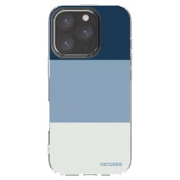 Átlátszó szilikon tok az alábbi mobiltelefonokra Apple iPhone 16 Pro - Coastal Blue