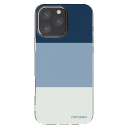 Átlátszó szilikon tok az alábbi mobiltelefonokra Apple iPhone 16 Pro Max - Coastal Blue
