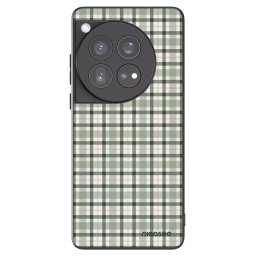 Fekete szilikon tok az alábbi mobiltelefonokra OnePlus 12 5G - Sage Tartan