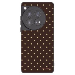 Fekete szilikon tok az alábbi mobiltelefonokra OnePlus 12 5G - Vanilla Dots & Chocolate