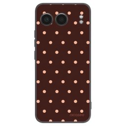 Fekete szilikon tok az alábbi mobiltelefonokra OnePlus Nord 4 - Peach Dots & Chocolate