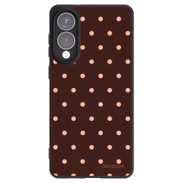 Fekete szilikon tok az alábbi mobiltelefonokra Samsung Galaxy S25 Edge 5G - Peach Dots & Chocolate