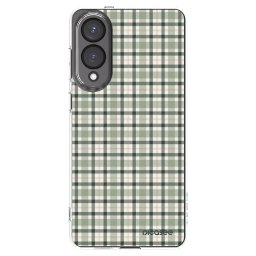 Átlátszó szilikon tok az alábbi mobiltelefonokra Samsung Galaxy S25 Edge 5G - Sage Tartan