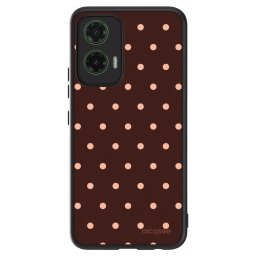 ULTIMATE CASE Motorola Moto G35 5G - készülékre - Peach Dots & Chocolate