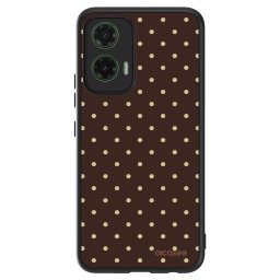 ULTIMATE CASE Motorola Moto G35 5G - készülékre - Vanilla Dots & Chocolate