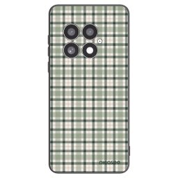Fekete szilikon tok az alábbi mobiltelefonokra OnePlus 13 5G - Sage Tartan