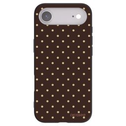 Fekete szilikon tok az alábbi mobiltelefonokra Apple iPhone Air - Vanilla Dots & Chocolate