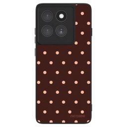 ULTIMATE CASE Motorola Edge 60 Pro - készülékre - Peach Dots & Chocolate