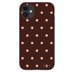 Fashion Case Apple iPhone 11 - Peach Dots & Chocolate