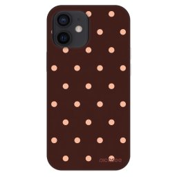Fashion Case Apple iPhone 12 mini - Peach Dots & Chocolate