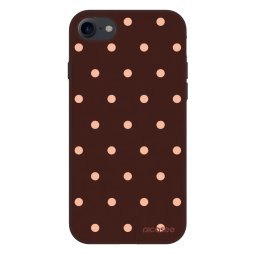 Fashion Case Apple iPhone SE 2020 - Peach Dots & Chocolate